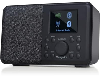 MangoKit SR10 WiFi Internet Radio with Bluetooth, Podcast Player & FM Radio
