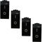 Voltix Set di 4 Prese Interruttori 16A Compatibili con Bticino Living Light e International Placche (4 Pezzi Interruttore Bipolare)
