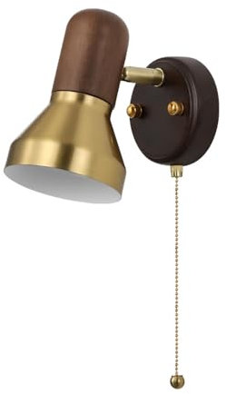 YFMYY Vintage-Wandleuchten mit Zugschalter, 180 Grad verstellbar, 350 Grad drehbare Wandleuchte, festverdrahtete Innendekoration, Wandleuchte für Nachttisch, Schlafzimmer, Tür, Wohnzimmer