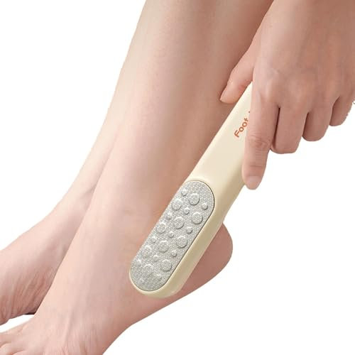 Spazzola esfoliante per piedi, strumento multifunzionale per pedicure, strumento esfoliante per piedi, con manico comodo, spazzola per la pulizia dei piedi, per negozi di massaggi ai piedi a casa