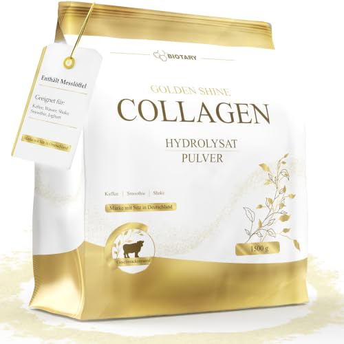 Kollagen Hydrolysat Pulver 1500g Peptide Typ I, II & III geschmacksneutral | 100% reines bioaktives Protein Kollagen hochdosiert exzellente Löslichkeit geprüfte Qualität 500g 700g 1000g 1500g