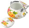 Cabilock Tea Kettle Vintage Floral Teapot 2.5l Yellow Rose Insulated Handle Anti-scalding Design for Housewarming Present
