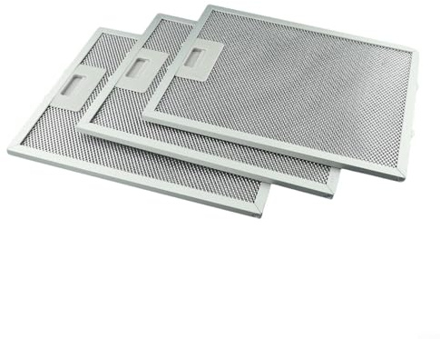 Gdfnmogo 3 Stück Dunstabzugshauben-Filter, Metall-Fettfilter, 310 x 250 x 9 mm, 5-lagiger Aluminium-Mesh-Entlüftungsfilter, für führende Marke von Dunstabzugshauben