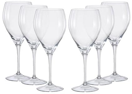 simpa Bohemia Crystal Red Wine Glasses 500ml - Set of 6