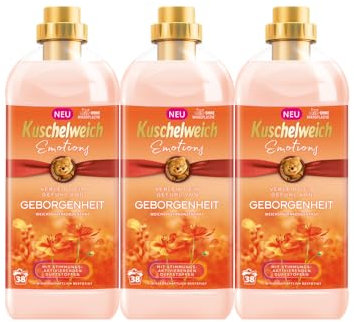 4tlg. Set kompatibel mit 3x1L Kuschelweich Weichspüler Emotions Geborgenheit 114WL + STUDIO.MUNET XS Cotton Bag