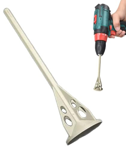Trapano miscelatore per vernice, strumento di miscelazione ad alta velocità e bassa resistenza, punte per malta, intonaco, stucco, rivestimenti, resina epossidica, applicazioni ideali e professionali