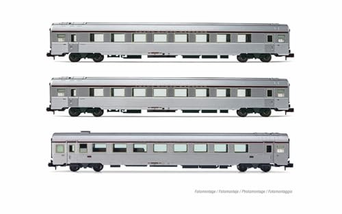 Arnold HN4498 SNCF, 3-unit set TEE Jules Verne, ep. IV for adults and collectors, Grey