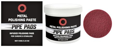 Metallpolitur & Kratzerentferner - Professionelle Polierpaste für Alu, Chrom und Edelstahl | Entfernt Rost, Oxidation und Verfärbungen | Für Felgen, Auspuff, Motorrad Haushalt