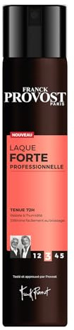 FRANCK PROVOST - Laque Forte Professionnelle - Tenue 72h - Fini Naturel Non Gras, Non Collant Et Sans Résidu - Formule Anti-humidité Et S'élimine Facilement Au Brossage - 300ml