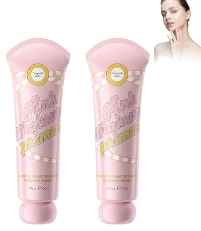 Make-up Primer Lotion, Mattierende und Vorbereitende Pflege für Längere Make-up Haltbarkeit, Tägliche Primer Lotion vor Foundation und Puder als Basis für Alle Hauttypen, 2 Stück
