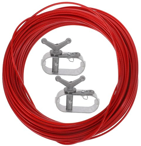 YOSADIER Juego de 3 Cables de Acero Recubierto Tensor de Trinquete para Cubierta de Piscina, Ajuste Seguro Protección en Invierno