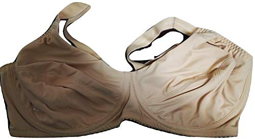 SÌèLEI, Reggiseno Francese con Ferretto, Realizzato in Microfibra Compatta e Contenitiva, Coppe Foderate in Cotone, Spalline Regolabili, Designed in Italy, Color Skin, Taglia 3D