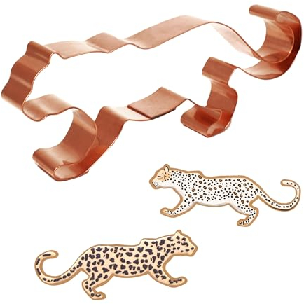 Leopard ~ Zoo Mammals ~ Copper Animal Cookie Cutter