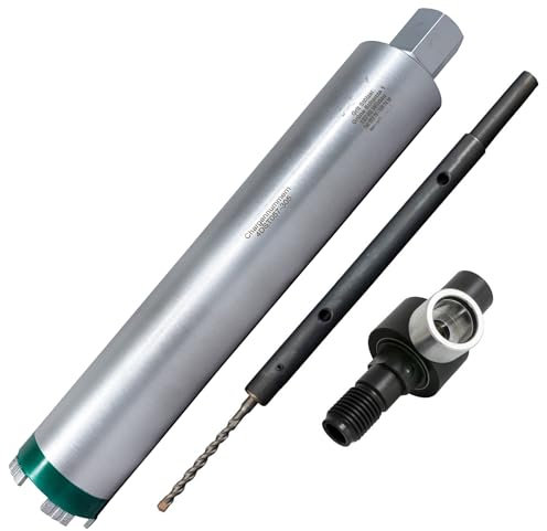 MDW Diamant Trocken-Bohrkrone Ø 57-250 mm x NL 400 mm inkl. Zentrierstange und Staubabsaugung 1 ¼ Außengewinde