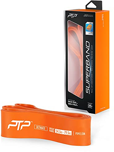 PTP Unisex – Erwachsene Ultimate Superband Fitnessband, orange, One Size