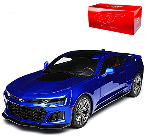 GT-Spirit Chevrolet Camaro ZL1 Coupe Blau 6. Generation Ab 2015 Nr 177 1/18 Modell Auto