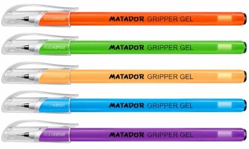 Matador Gripper gel ball point pen 0.5 mm ink pen pack of 12 & 24 (24)