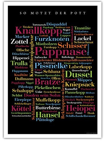 Poster Ruhrpott Schimpfwörter (50x70 cm)