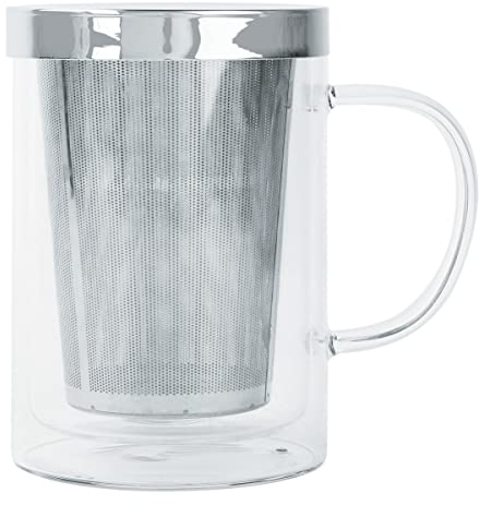 Cristel Thm04V Tasse a the Double Paroi 0,4 L Verbana Avec Infuseur