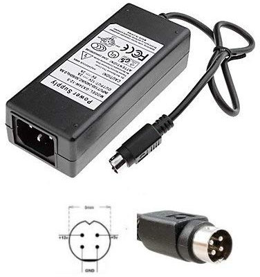 Top Ladegerät, Netzadapter, Ladegerät, 12 V, 5 A, 4 Pins, für Festplatte Lindy USB 3.1/3.0 CD/DVD/BD 5