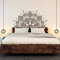 Schlafzimmer Kopfteil Boho Bohemian Decor Halbe Mandala Wandtattoo Yoga Studio Namaste Ornament Mandala Vinyl Wandaufkleber 112X56 Cm