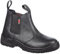 Mens Slip On Steel Toe Safety Work Dealer Boots with Steel Midsole (11) Black