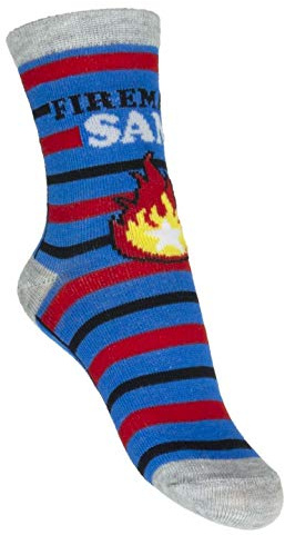 Fireman Sam - Kinder Socken, Strümpfe - Größe 23/26 27/30 31/34, Feuerwehrmann Sam