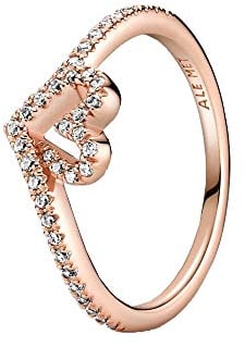 Pandora Ring Glitzerndes Herz rosé-vergoldet 189302C01