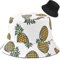 XYIYI Ananas Weiß Reversibel Fischerhüte Anglerhut Sonnenhut Für Damen Mädchen