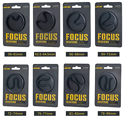 Tilta Seamless Focus Gear Ring (8 Stück), 360° Seamless Rotation Silent für Tilta Mini Follow Focus Nucleus Nano DSLR 0.8 Mod Standard Gear Kameraobjektiv Zubehör TA-FGR-SET8