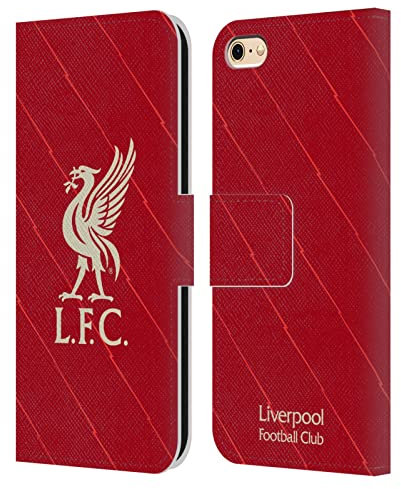 Head Case Designs Officially Licensed Liverpool Football Club Home 2021/22 Leather Book Wallet Case Cover Compatible With Apple iPhone 6 / iPhone 6s