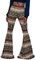 Nuofengkudu Damen Schlaghose Hochbund Push up Stretch Bequeme Lange Schlag Hosen Weite Leggins Tights Freizeit Einfarbig Haushose Yogahose Classic Flared Pants Pyjamahose(Golden,L)
