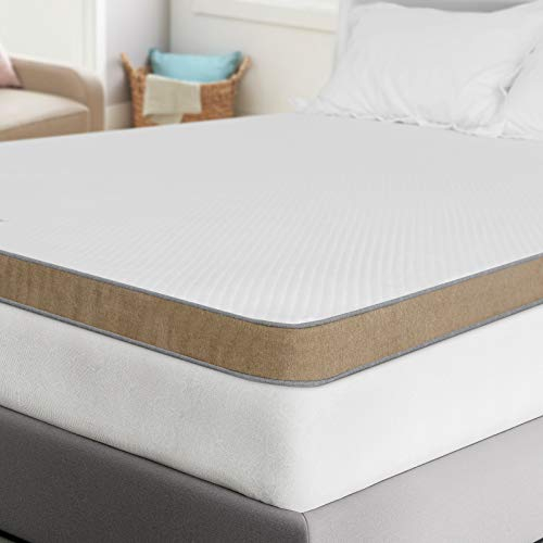 BedStory 7,5cm Gelschaum Memory Topper, Matratzentopper Härtegrad H2+H3 2-in-1 Kaltschaum, Matratzenauflage mit abnehmbarem Bezug für Matratzen Boxspringbett Schlafsofa