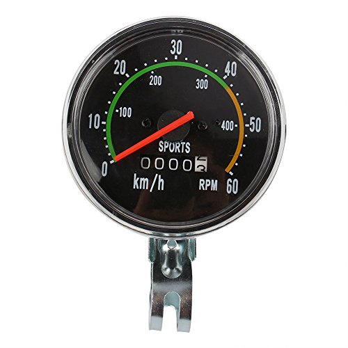 Joyzan Cycling Mechanical Speedometer, Bike Computer Wireless Round Waterproof Odometer Data Recorder Calorie Counter for Cyclists Biking Enthusiasts Outdoor Sports Ride with Confidence Monitor