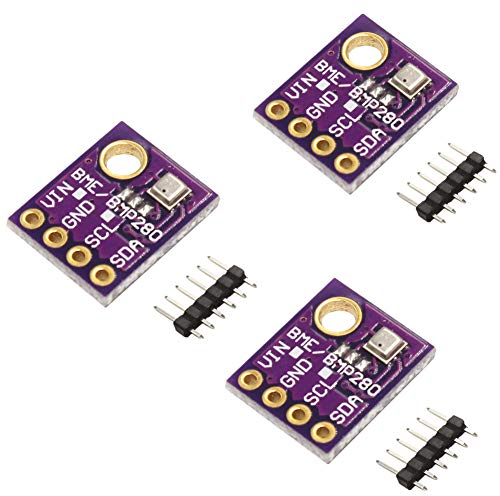 KeeYees 3pcs BME280 Digital 5V Barometrischer Sensor Druck Temperatur Luftfeuchtigkeit Modul Board IIC I2C für Arduino Raspberry Pi