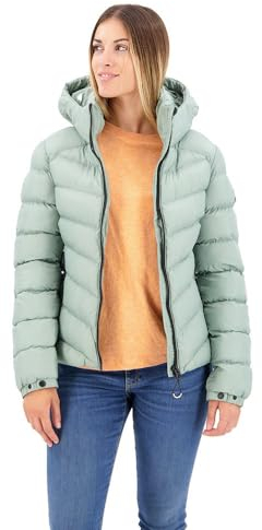 Superdry Damen Fuji Steppjacke mit Kapuze Helles Jadegrün 38