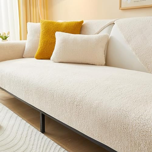 IMSGVIFO Samt Sofabezug 1 2 3 4 Sitzer Couch überzug Form Ecksofa Sofa/Couch überwurfdecke, Samt Couch Überwürfe Sofahusse Sofaüberwürfe rutschfest Sofa Abdeckung