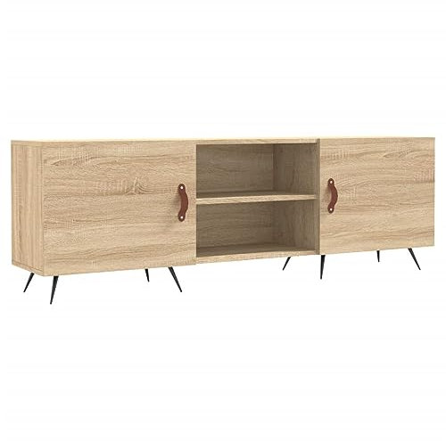 vidaXL Mobile Porta TV Rovere Sonoma 150x30x50 cm in Legno Multistrato, mobiletto, mobiletto HiFi, Mobile per dispositivi multimediali, Supporto TV