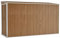 prissent Gartenhütte 118x288x178 cm Gerätehaus Fahrradunterstand Gartenschrank Wetterfest Schuppen Garten Braun Garten Schuppen
