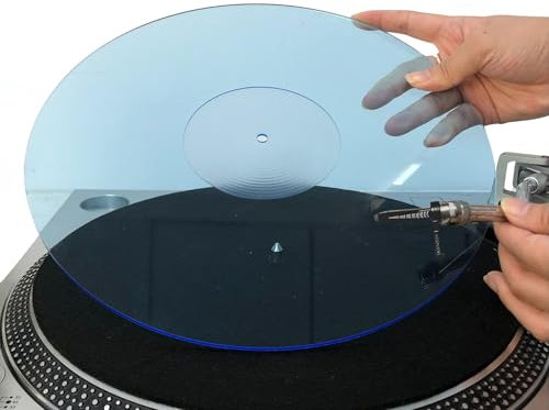 M MSDEE Turntable Slipmat for Vinyl LP Record Player 12 Acrylic Slipmat, Anti Static Mats Turntable, Improve Bass and Sound Quality, Anti Vibration Platter Mat, DJ Slipmats