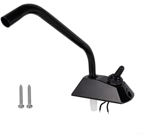 EXTRWORY Interrupteur de robinet électrique 12 V pour pompes à eau pour camping-cars, trous de fixation à vis, rotation à 360 degrés pour camping-car, camping-car