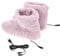 Healvian 1pair Usb Rechargeable Foot Warmer Shoes for Men and Women Plush Heated Slippers Fast Heating Technology for Cozy Feet for Cold Days and Relaxation
