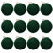 Samt-Weihnachtsschmuck, bruchsicher, große Weihnachtskugeln, Weihnachtsdekoration, Weihnachtsbaumschmuck-Set, Weihnachtskugeln, Urlaub, Party, hängende Heimbüro-Dekoration, Grün, 12 Stück