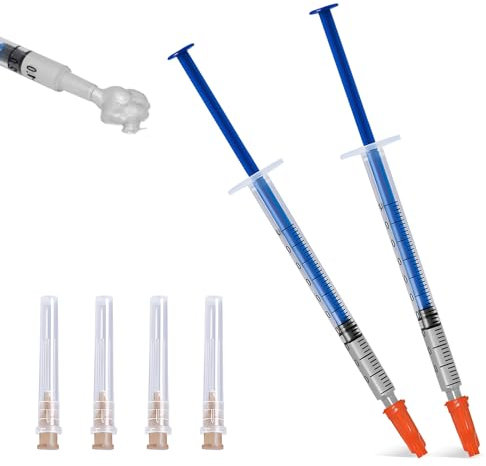 WEILAOK Vernice Conduttiva, Argento Conduttivo Penna, Adesivo Conduttivo, Penna Adesiva Conduttiva In Argento, 0,3ml Pasta d'Argento, Utilizzato per Riparare Tastiere, Circuiti Stampati, ecc, 2 Pezzi
