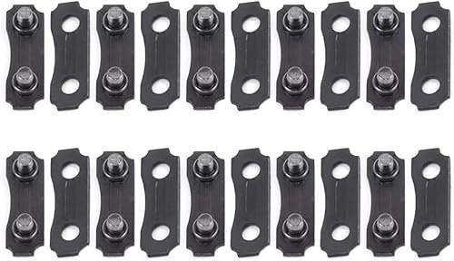10 Sets 3/8 Zoll Kettenglied-Reparatur voreingestellte Gurte Kettensägen-Kettenverbindungsglieder 10 x Reparatursatz Sägekette 3/8 LP Link Reparatur voreingestellte Teile und Zubehör