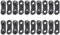 10 Sets 3/8 Zoll Kettenglied-Reparatur voreingestellte Gurte Kettensägen-Kettenverbindungsglieder 10 x Reparatursatz Sägekette 3/8 LP Link Reparatur voreingestellte Teile und Zubehör