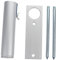 IWOWHERO 1 Pc Accesorio De Sombrilla Auto Estaca De Suelo De Paraguas Exterior Arriba Nebulización Portátil Piscina Afuera Soporte para Paraguas Sombrillas Al Aire Silver Aluminio