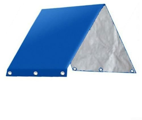 Bâche imperméable pour aire de jeux - 210D - 132 x 226 cm - Auvent de toit extérieur - Pour protection de l'ombre de l'aire de jeux (bleu foncé)