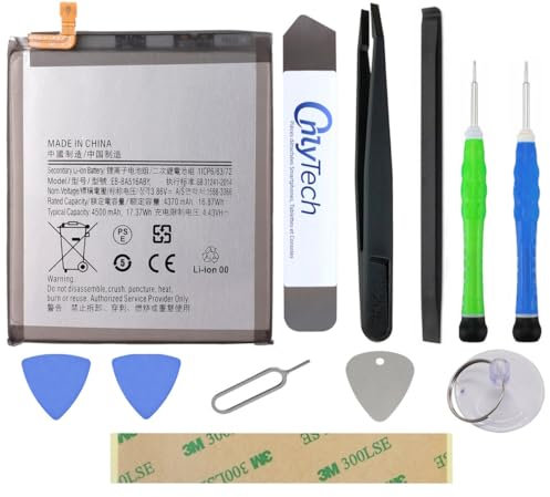 OnlyTech - Batterie Premium de Remplacement pour Samsung Galaxy A51 5G (SM-A516B) - 4500mAh - Qualité identique à EB-BA516ABY avec kit de réparation 10 Outils