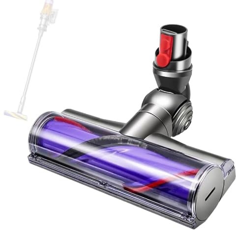 PRIMEGA Tête de Brosse électrique à entraînement Direct pour aspirateur Dyson V12 Detect Slim V10 Digital Slim, tête de Rechange pour Moquette, Plancher en Bois Dur